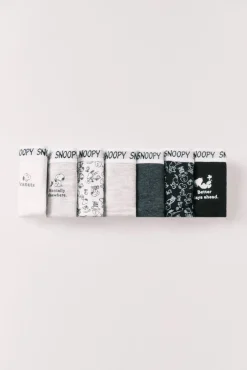 Pack 7 cuecas largas em algodão estampado Snoopy