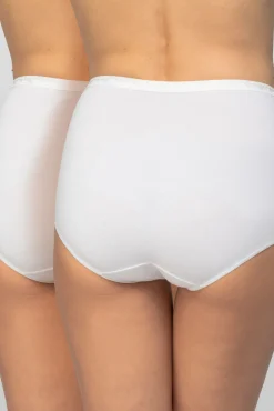 Pack de 2 cuecas altas de algodão orgânico