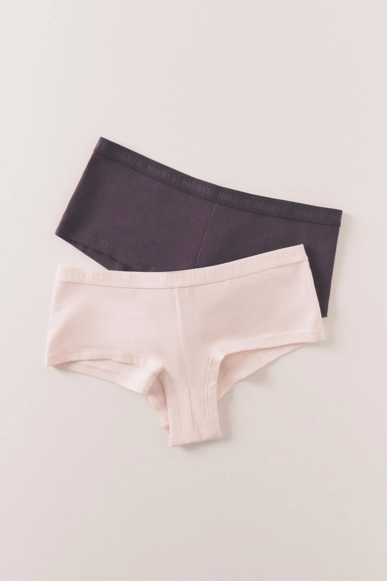 Pack de 2 cuecas boxer em algodão roxo rosa