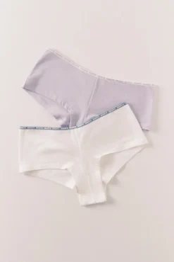 Pack de 2 cuecas boxer roxo e branco