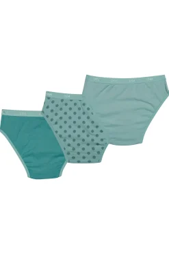 Pack de 3 cuecas de menina estampadas com cintura elástica