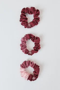 Pack de 3 gomas de cabelo rosa