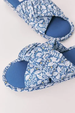 Pack de viagem chinelos de quarto azul