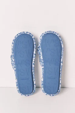 Pack de viagem chinelos de quarto azul