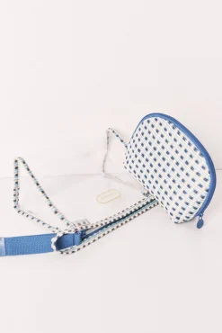 Pack 2 nécessaires estampado azul