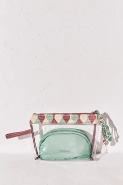 Pack 2 nécessaires transparente e ráfia