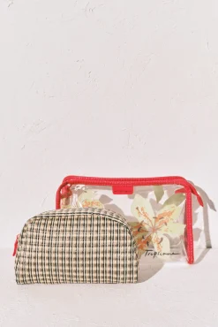 Pack nécessaires transparente e ráfia