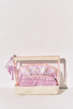Pack 3 nécessaires transparentes e estampadas