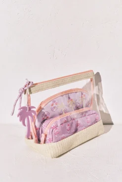 Pack 3 nécessaires transparentes e estampadas