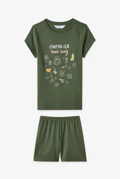 Pack 2 pijamas curtos infantis camping