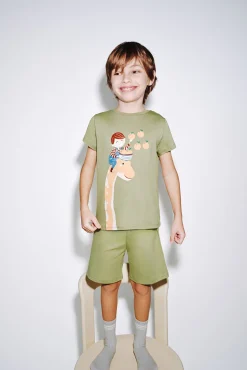 Pack 2 pijamas curtos infantis safari
