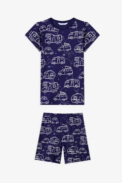 Pack 2 pijamas curtos infantis caravana