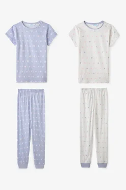 Pack 2 pijamas infantis diamantes