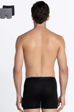Pacote 2 boxers bambu elástico