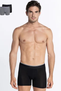 Pacote 2 boxers bambu elástico