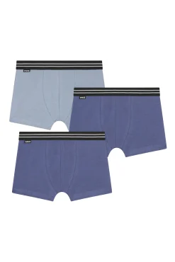Pacote com 3 boxers de algodão para menino