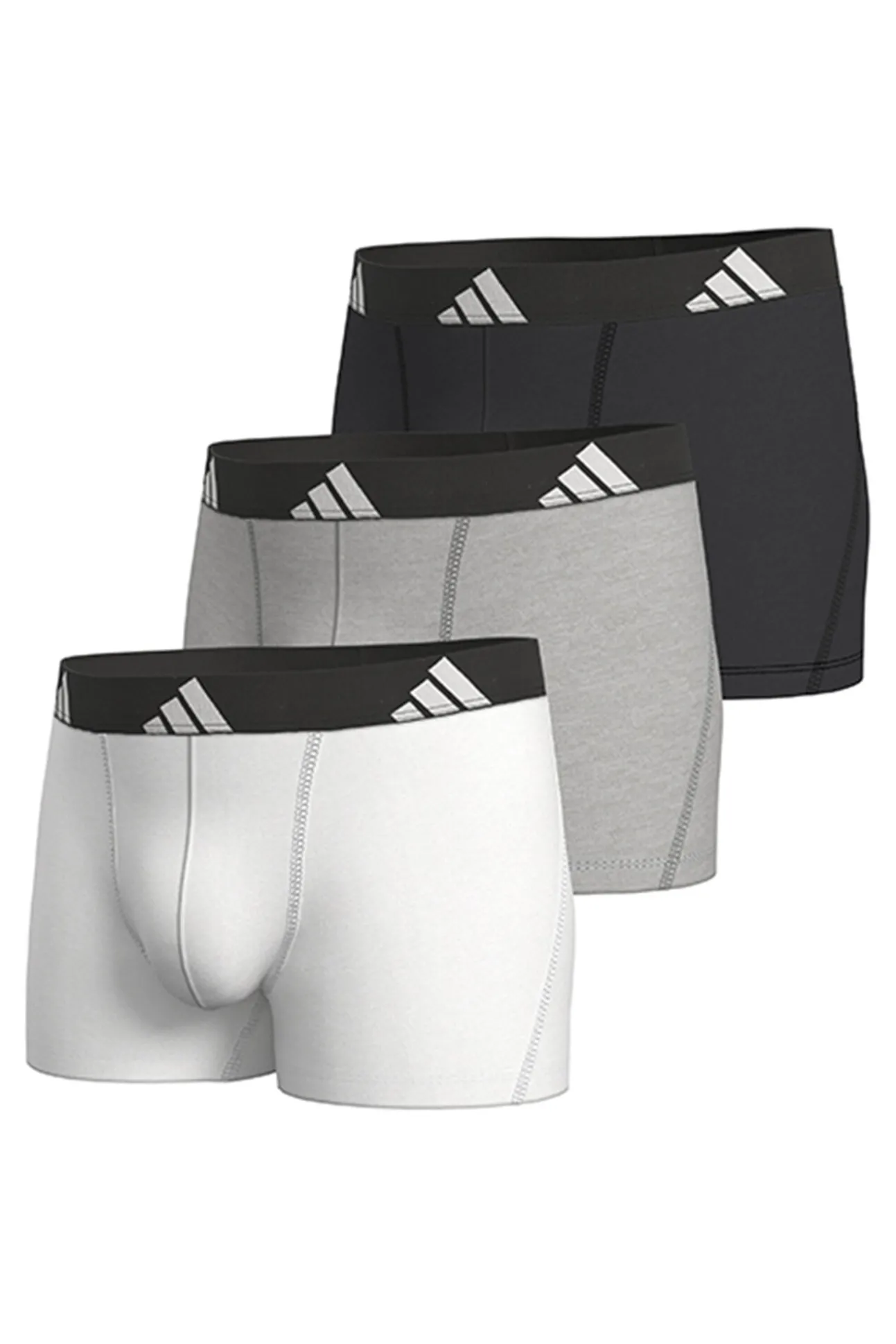 Pacote com 3 boxers de algodão Active Flex