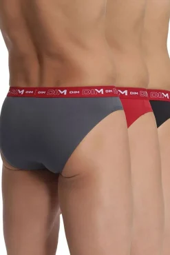 Pacote de 3 cuecas masculinas de algodão elástico