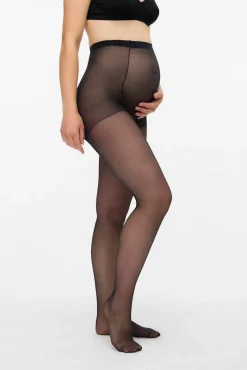 Pacote com 2 meias de maternity de cintura alta