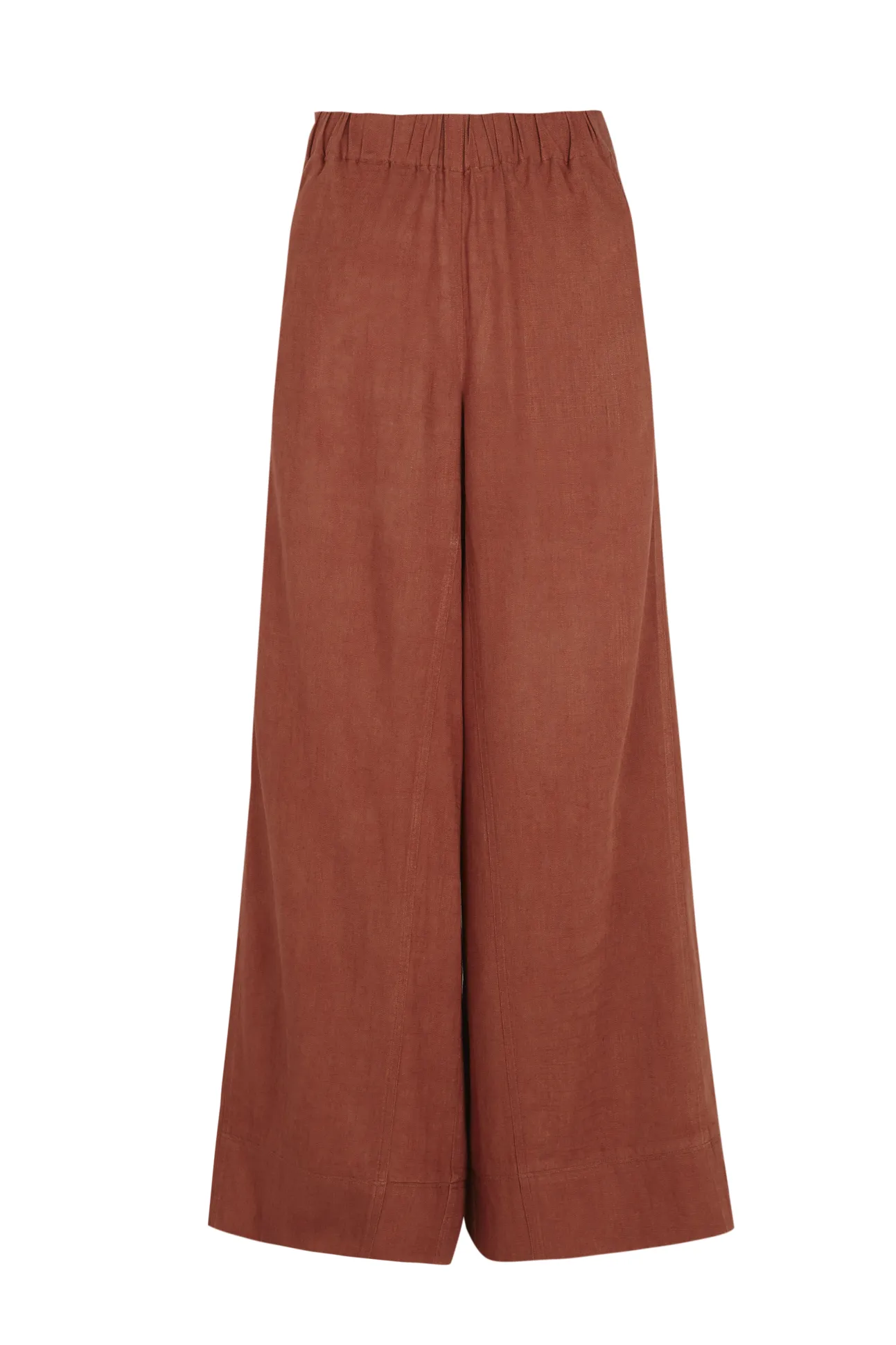 Pantalón ancho de lino lavado