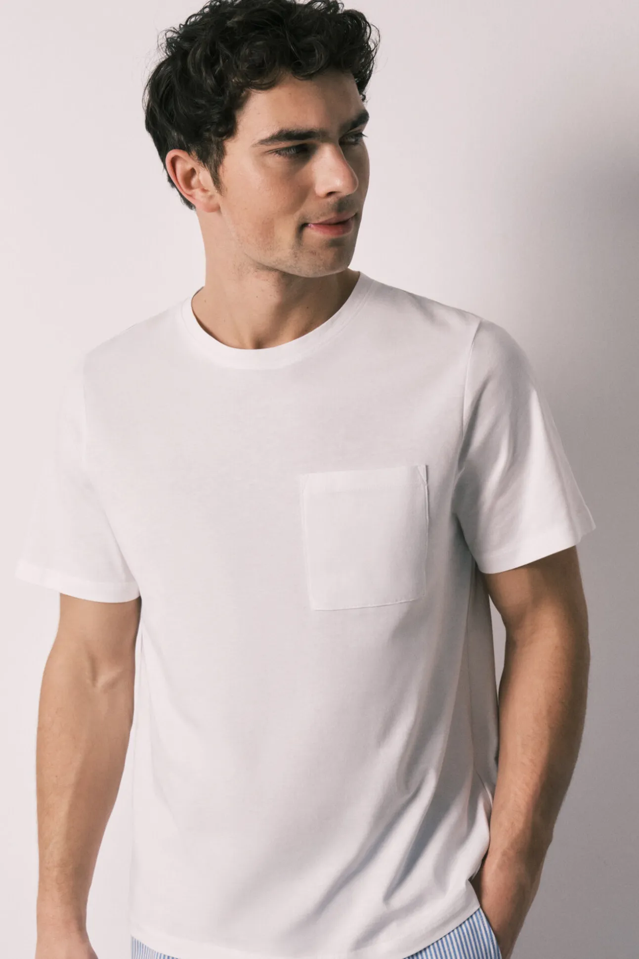 Pijama curto de homem em algodão Family Collection