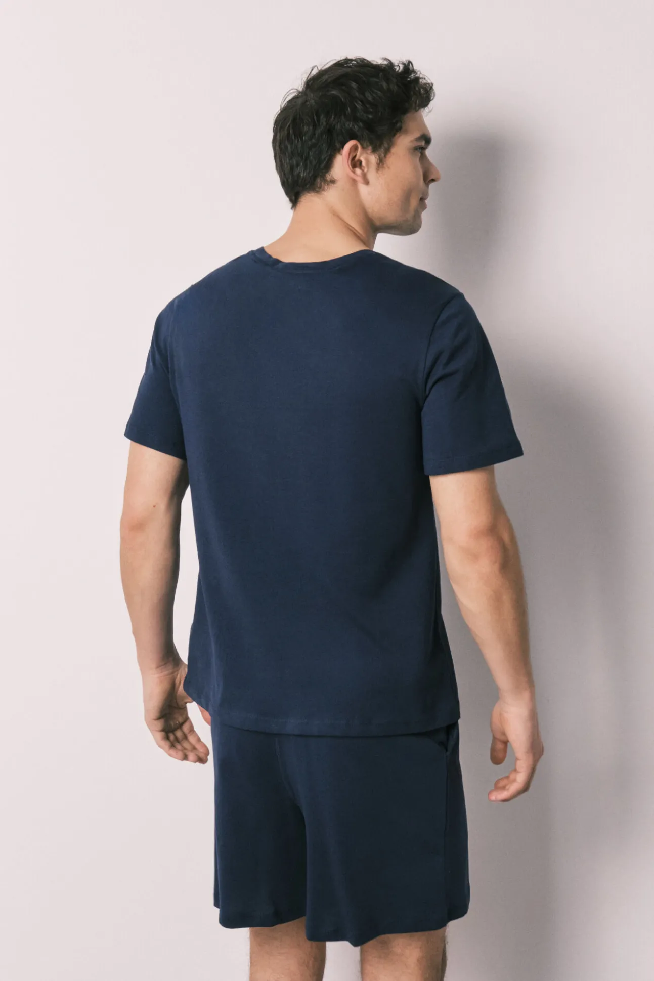 Pijama curto de homem em algodão Batman