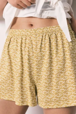 Pijama curto em algodão Santorini