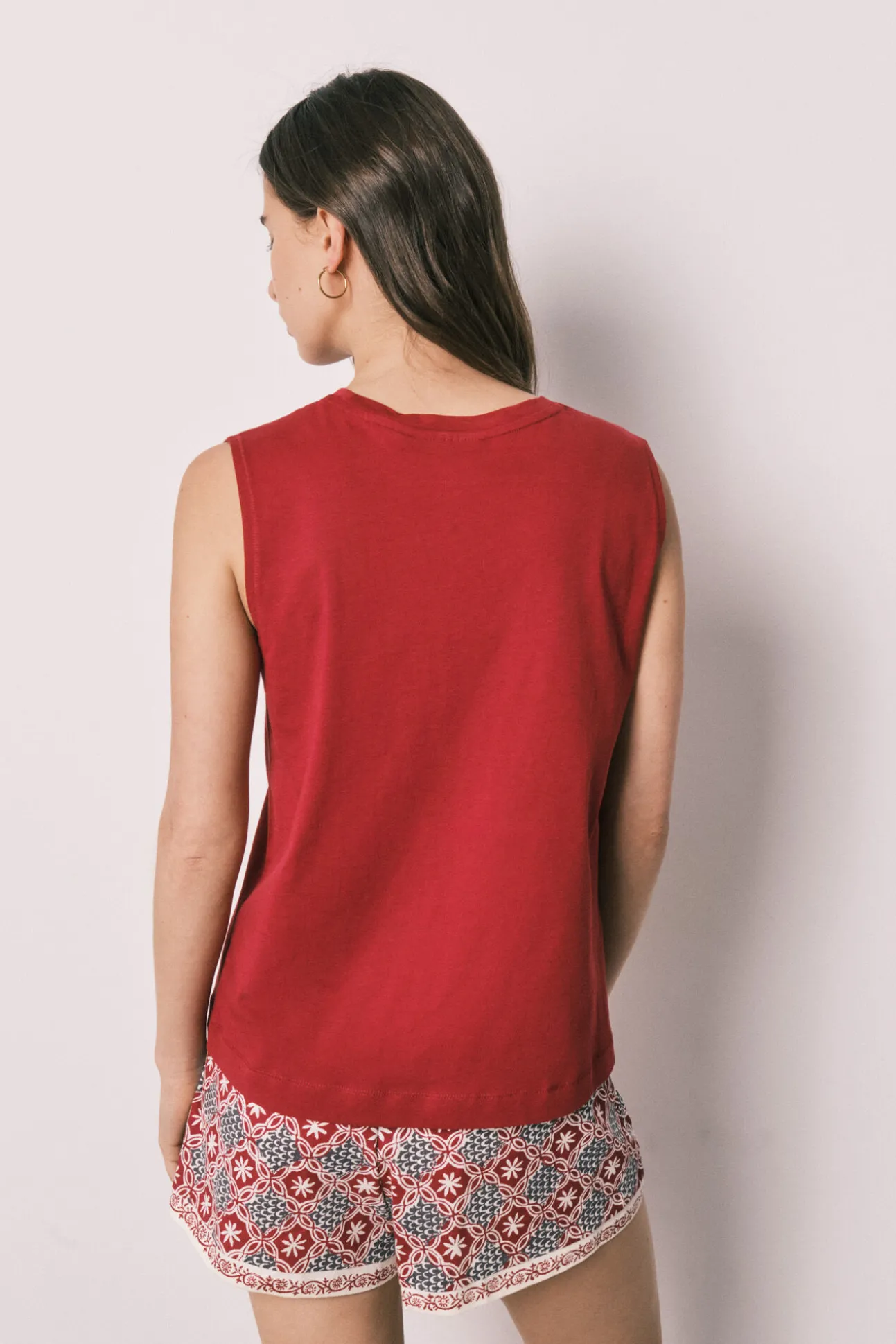Pijama curto sem mangas em algodão Snoopy