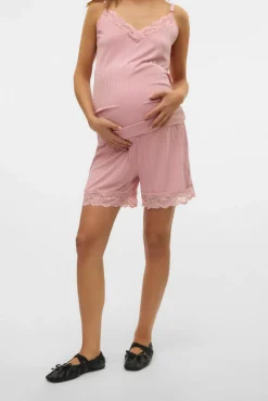 Pijama de alças maternidade e amamentação