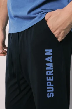 Pijama de homem comprido em 100% algodão Superman