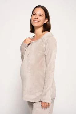 Pijama de velour maternity