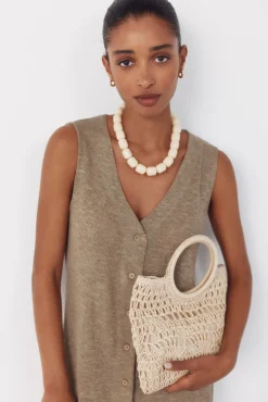 POUCH de RÁFIA TRANÇADA