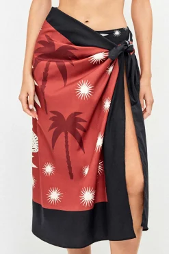 Páreo saia estampado 100% algodão