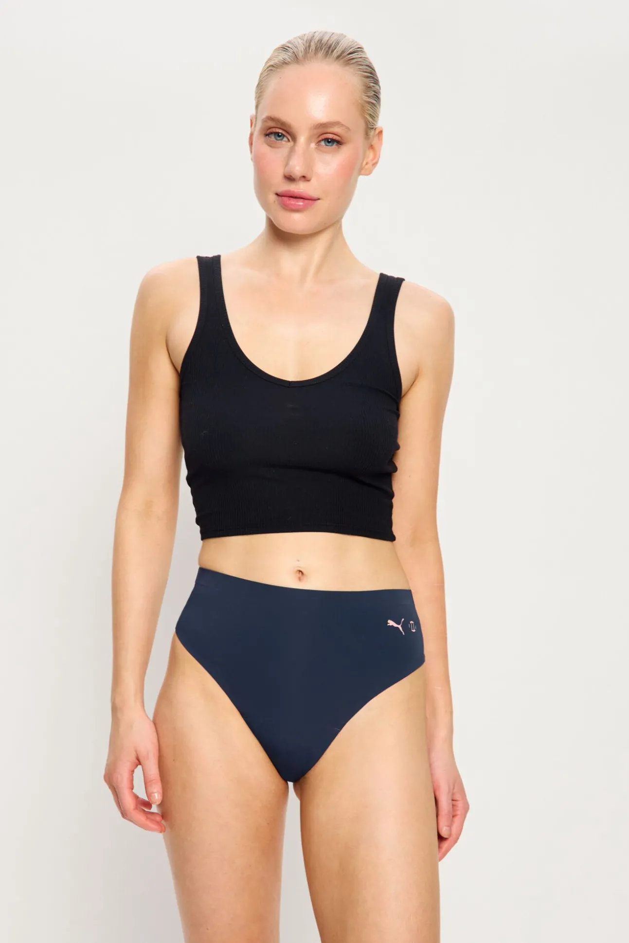 Puma Cueca Menstrual Brasileira Sem Costura Fluxo Abundante Blue