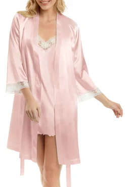 Robe curta em cetim sabela