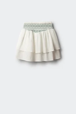 Saia bordada para menina