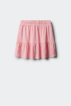 Saia estampado vichy menina