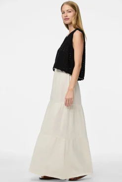 Saia comprida em algodão