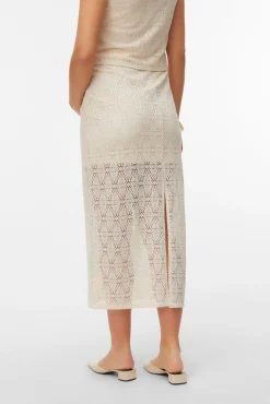 Saia midi de renda maternity