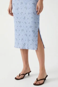 Saia midi estampada
