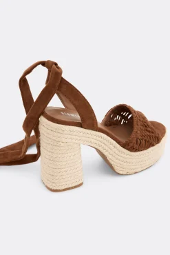 Sandalia plataforma crochet