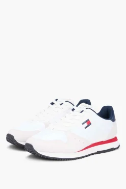 Sapatilhas runner Tommy Jeans brancas com detalhes em contraste