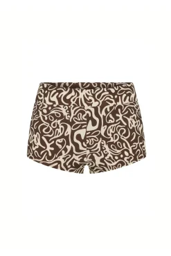 Short de banho menstrual fluxo super Sea Swirl