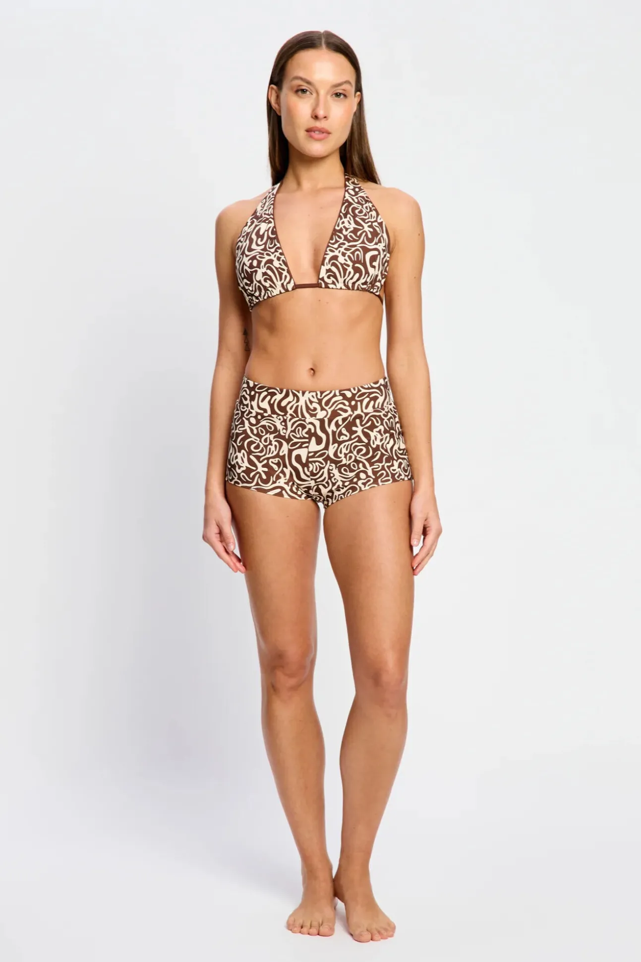 Short de banho menstrual fluxo super Sea Swirl