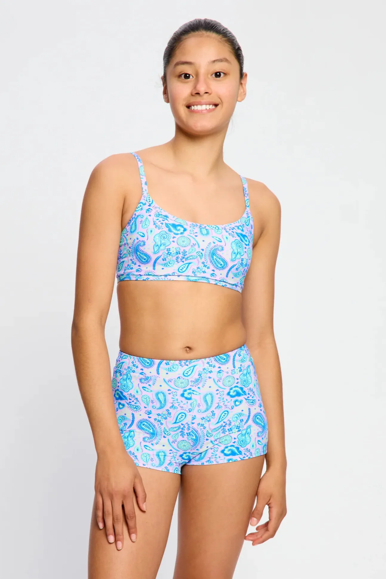 Short de Banho Menstrual Teen Fluxo Super Pink