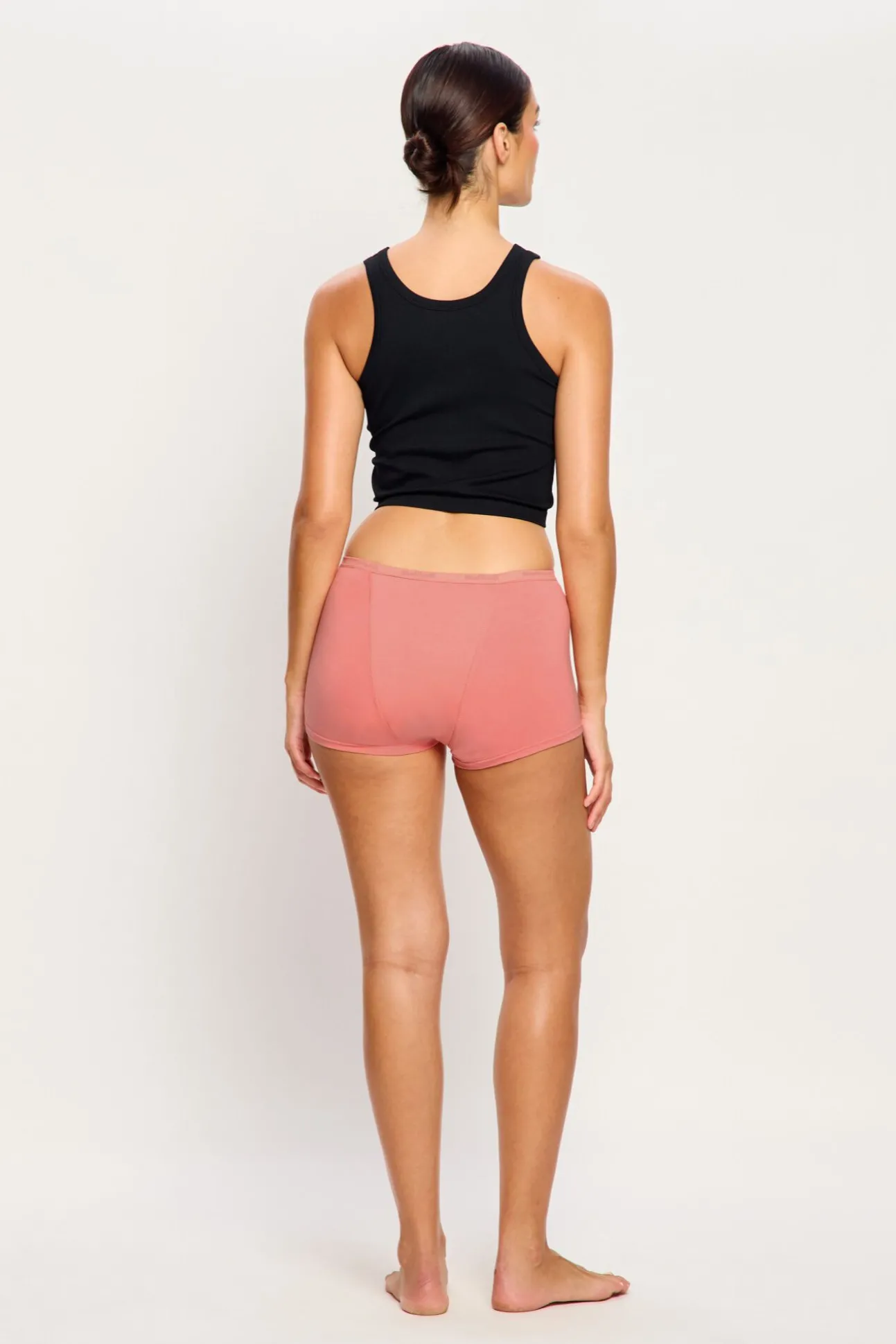 Short Menstrual em Bambu Fluxo Super Coral