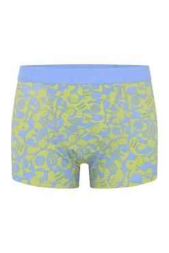 Shorts Menstrual SmileyWorld® para Adolescentes Algodão Orgânico Super Verde Flow