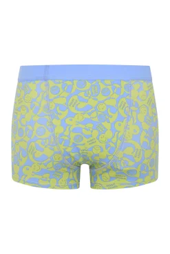 Shorts Menstrual SmileyWorld® para Adolescentes Algodão Orgânico Super Verde Flow