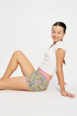 SmileyWorld® Short Menstrual Teen em Algodão Orgânico Fluxo Super Pink