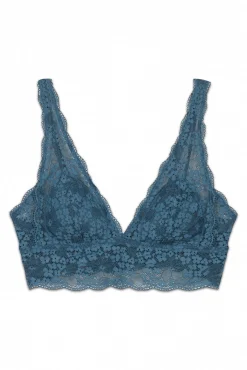 Soutien bralette halter em renda verde